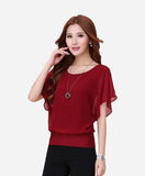 Fashion 108 Casual 3/4 Sleeve Printed Women's Top