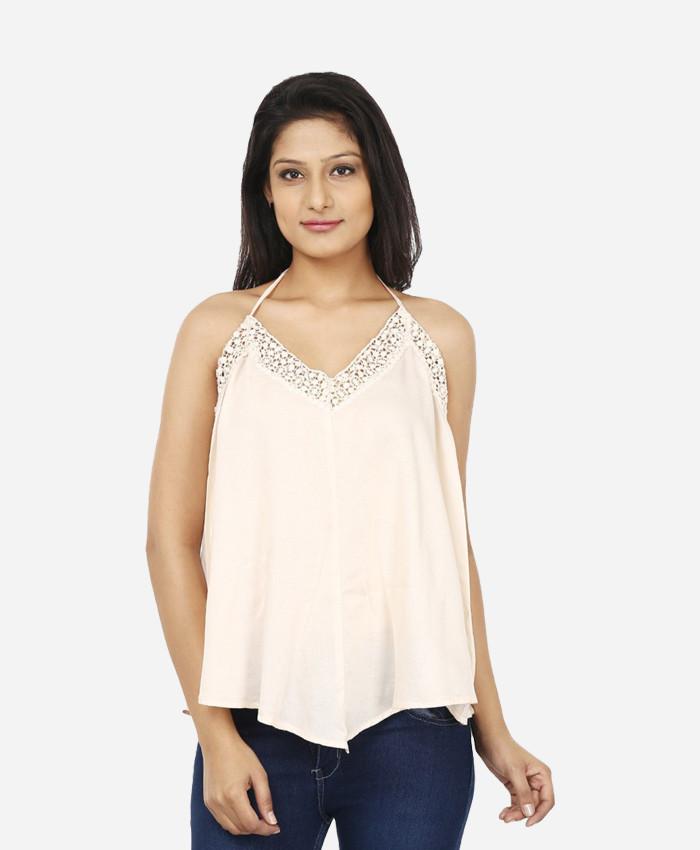 Today Fashion Casual Sleeveless Solid Women's Top Light Pink