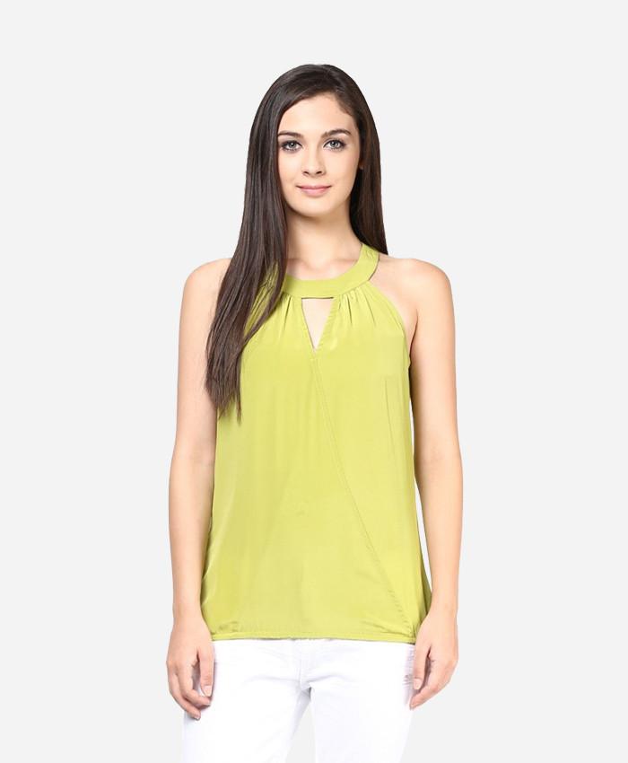 Harpa Casual Sleeveless Solid Women's Top
